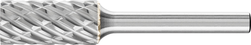 Pferd Carbide Bur - Cylind. Plain End, STEEL Cut 1/2'' x 1'' x 1/4'' Shank - SA-5 (EDP 24108)-ShopWeldingSupplies.com