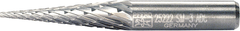 Pferd Carbide Bur - Cone (Pointed), DBL Cut 1/4'' x 1'' x 1/4'' Shank - SM-3 ( EDP 25222)-ShopWeldingSupplies.com