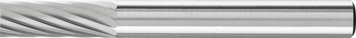 Pferd Carbide Bur - Cylind. Plain End, SGL Cut 1/4'' x 5/8'' x 1/4'' Shank - SA-1 (EDP 24031)-ShopWeldingSupplies.com