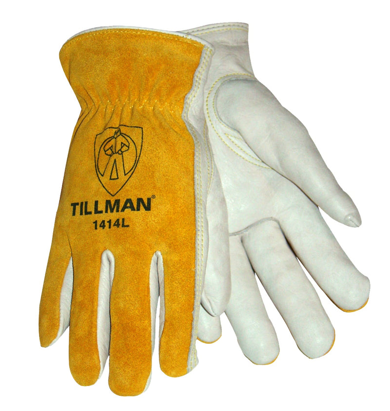 Tillman 1414 Pearl Cowhide Work/Drivers Gloves-ShopWeldingSupplies.com