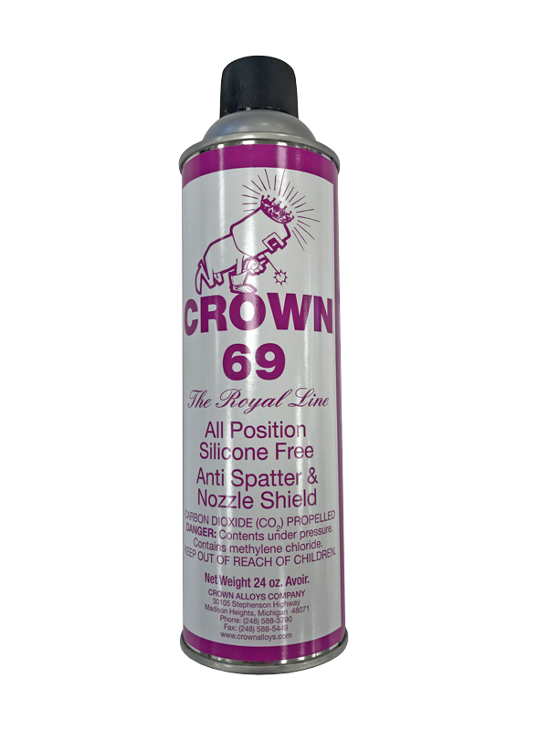 Crown Alloys Crown 69 Anti-Spatter and Nozzle Shield (Box of 12 Cans)-ShopWeldingSupplies.com