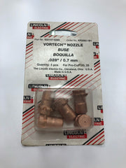 Lincoln KP2062-1B1 Vortech Nozzle .028 (.7mm)-ShopWeldingSupplies.com