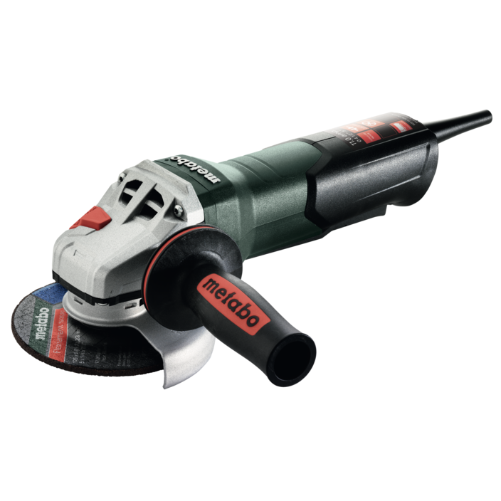 Metabo WP 11-125Q 4-1/2" 11 Amp Quick Non-Locking Paddle Switch Angle Grinder (603624420)-ShopWeldingSupplies.com