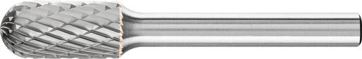 Pferd Carbide Bur - Cylind. Radius End, DBL Cut 3/8'' x 3/4'' x 1/4'' Shank - SC-3 (EDP 24422)-ShopWeldingSupplies.com