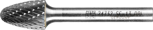Pferd Carbide Bur - Tree Shape, DBL Cut 1/2'' x 3/4'' x 1/4'' Shank - SF-13 ( EDP 24732)-ShopWeldingSupplies.com