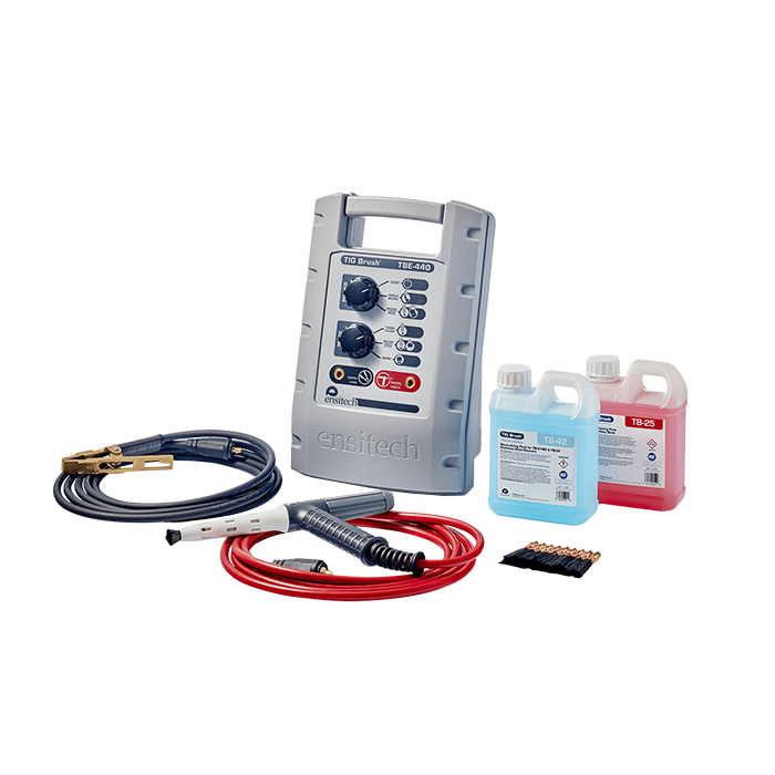 Ensitech TIG Brush TBE-440 Flexi Handle Kit Stainless Steel Weld Cleaning System-ShopWeldingSupplies.com