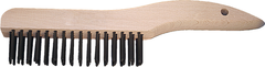 Pferd Shoe Handle Scratch Brush 4x16 Rows Carbon Steel (EDP 85033)-ShopWeldingSupplies.com