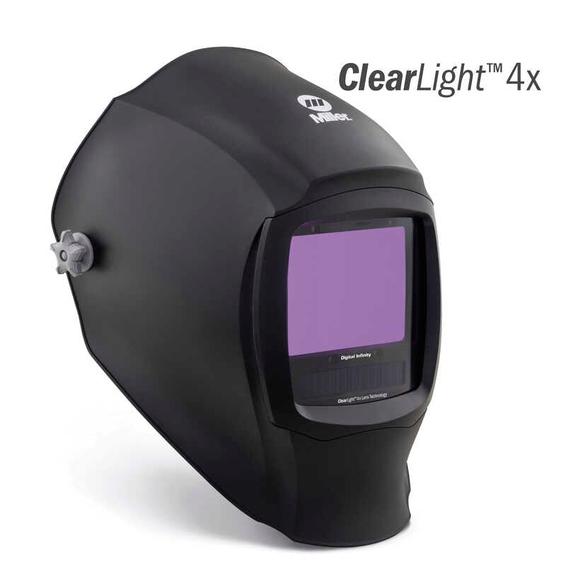 Miller Electric Digital Infinity™ BLACK ClearLight™ 4x Auto-Darkening (8-13 Shade) Welding Hood-ShopWeldingSupplies.com
