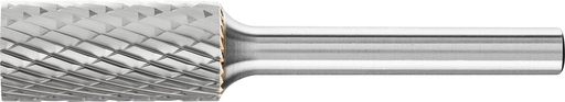 Pferd Carbide Bur - Cylind. Plain End, DBL Cut 1/2'' x 1'' x 1/4'' Shank - SA-5 (EDP 24102)-ShopWeldingSupplies.com
