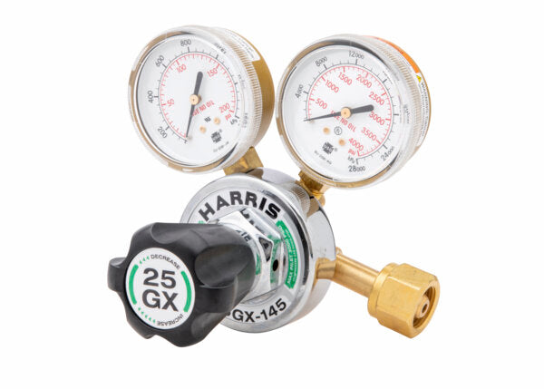 Harris 25GX-145-540 Single-Stage Oxygen Pressure Regulator (Clamshell) - 3000681-ShopWeldingSupplies.com