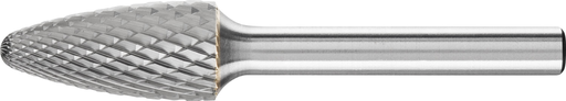 Pferd Carbide Bur - Tree Shape, DIA Cut 1/2'' x 1'' x 1/4'' Shank - SF-5 (EDP 24723)-ShopWeldingSupplies.com