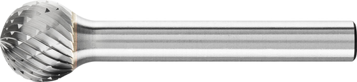 Pferd Carbide Bur - Ball Shape, DBL Cut 7/16'' x 3/8'' x 1/4'' Shank - SD-4 (EDP 24572)-ShopWeldingSupplies.com