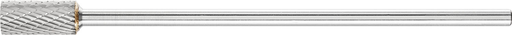 Pferd Carbide Bur - Cylind. (Plain End), DBL Cut 1/2'' x 1'' x 1/4'' Ext. Shank - SA-5L6 ( EDP 25822)-ShopWeldingSupplies.com