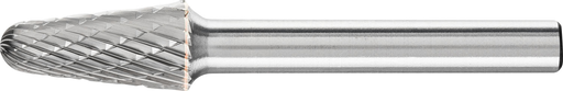 Pferd Carbide Bur - 14° Taper, DBL Cut 3/8'' x 1-1/16'' x 1/4'' Shank - SL-3 ( EDP 25152)-ShopWeldingSupplies.com