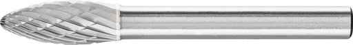 Pferd Carbide Bur - Flame Shape, DBL Cut 5/16'' x 3/4'' x 1/4'' Shank - SH-2 ( EDP 24872)-ShopWeldingSupplies.com