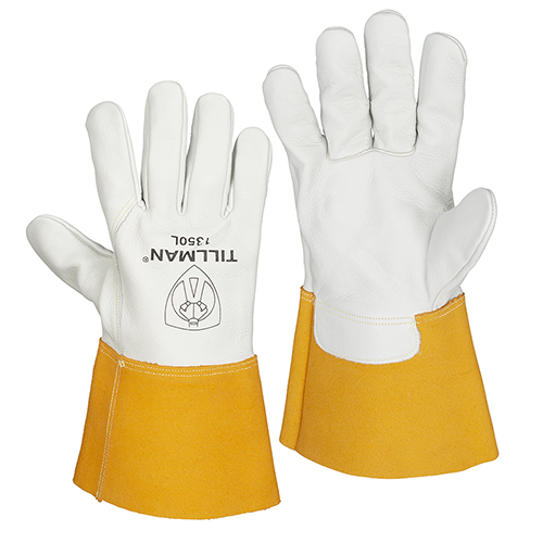 Tillman 1350 Pearl Cowhide MIG Welding Gloves-ShopWeldingSupplies.com