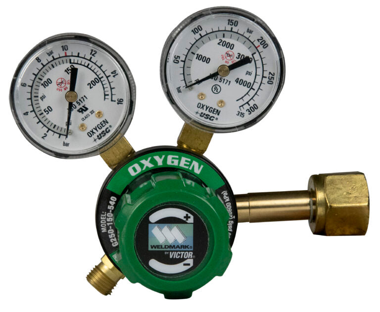 Weldmark Medium Duty Oxygen Regulator - 250-80-540-ShopWeldingSupplies.com