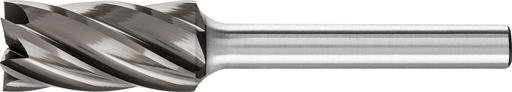 Pferd HICOAT® Bur - Cylind. (End Cut), DBL Cut 1/2'' x 1'' x 1/4'' Shank - SB-5, NFE Coating (EDP 27105)-ShopWeldingSupplies.com