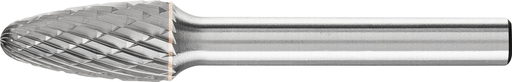 Pferd Carbide Bur - Tree Shape, DBL Cut 3/8'' x 3/4'' x 1/4'' Shank - SF-3 ( EDP 24702)-ShopWeldingSupplies.com