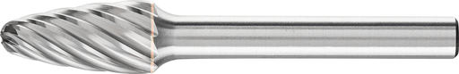 Pferd Carbide Bur - Tree Shape, INOX Cut 3/8'' x 3/4'' x 1/4'' Shank - SF-3 ( EDP 24707)-ShopWeldingSupplies.com