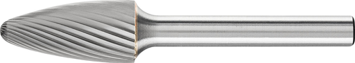 Pferd Carbide Bur - Tree Shape, SGL Cut 1/2'' x 1'' x 1/4'' Shank - SF-5 ( EDP 24721)-ShopWeldingSupplies.com