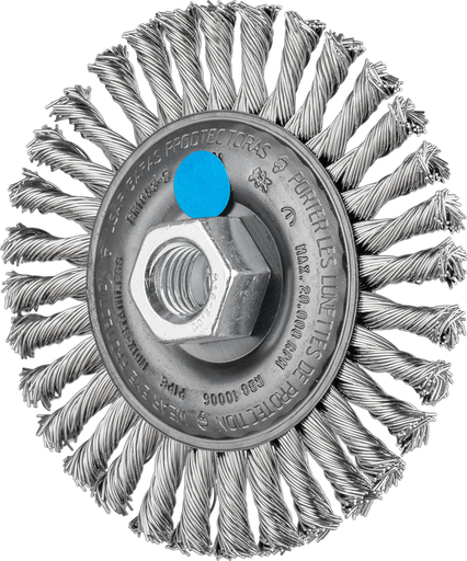 Pferd 4'' Stringer Bead Wheel .020 SS Wire, 5/8-11 Thread (EDP 82307)-ShopWeldingSupplies.com