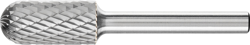 Pferd Carbide Bur - Cylind. Radius End, DBL Cut 1/2'' x 1'' x 1/4'' Shank - SC-5 (EDP 24462)-ShopWeldingSupplies.com