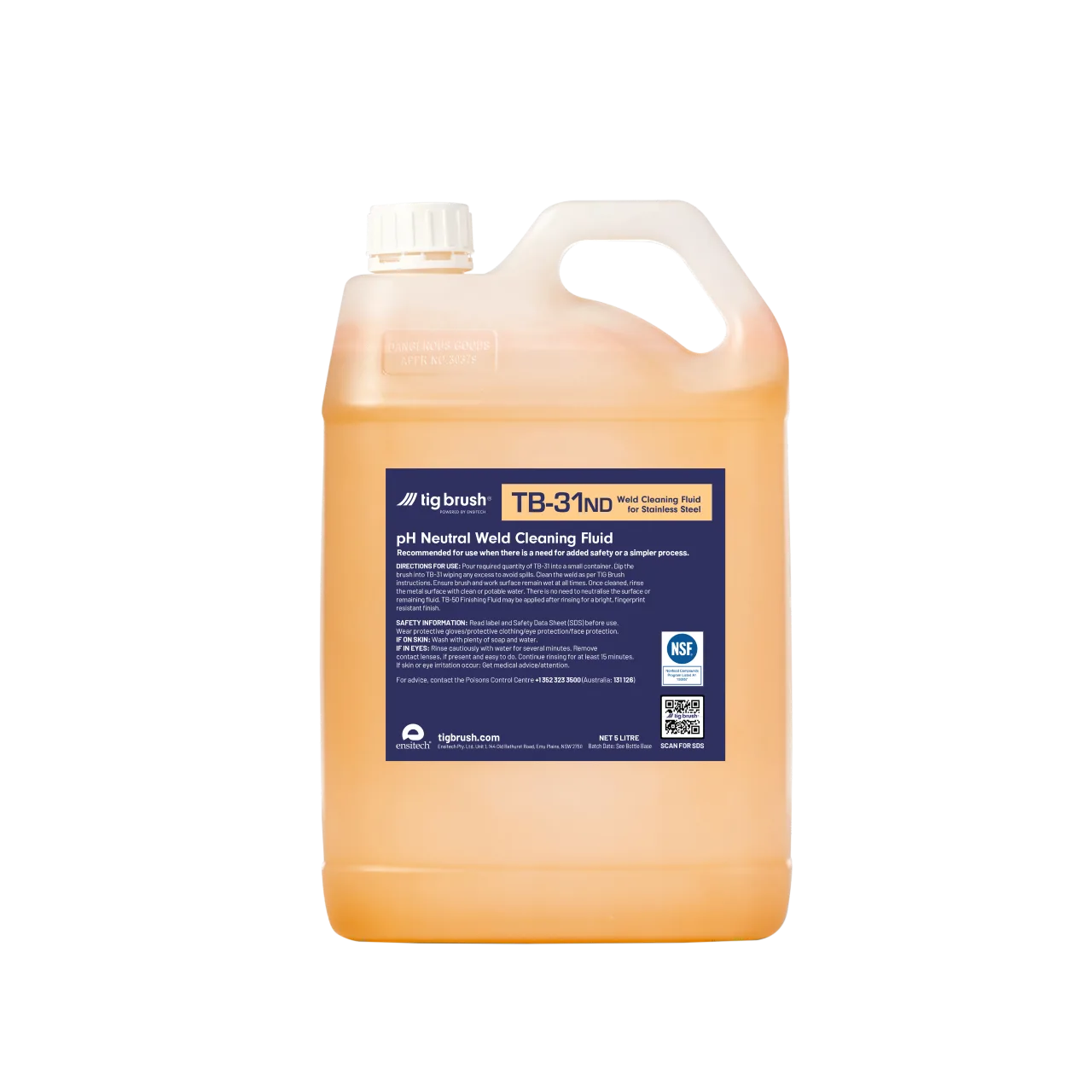 Ensitech TIG Brush Neutral Weld Cleaning Fluid for Stainless Steel (TB-31ND)