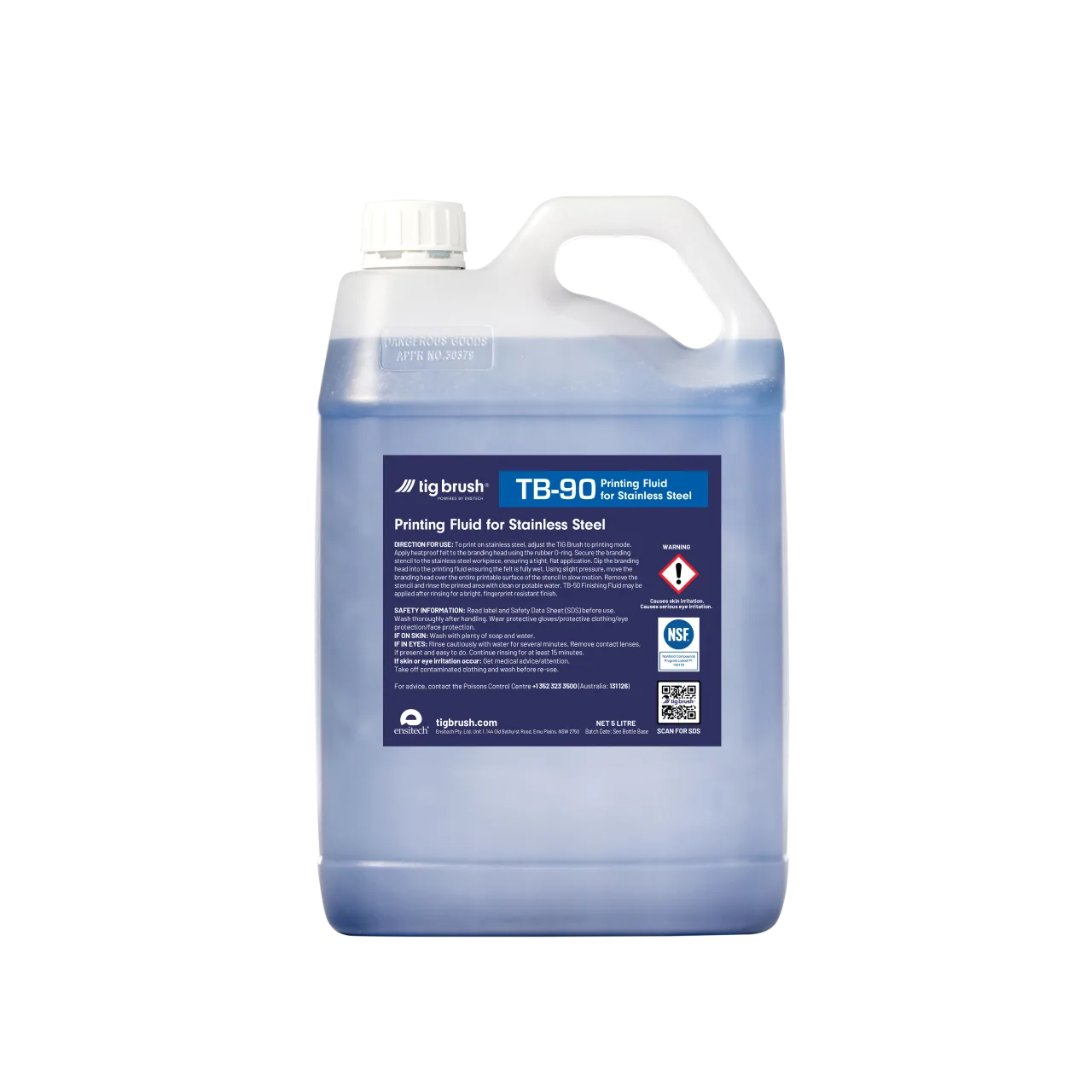 Ensitech TIG Brush TB-90 Marking Fluid for Stainless Steel (Quart)