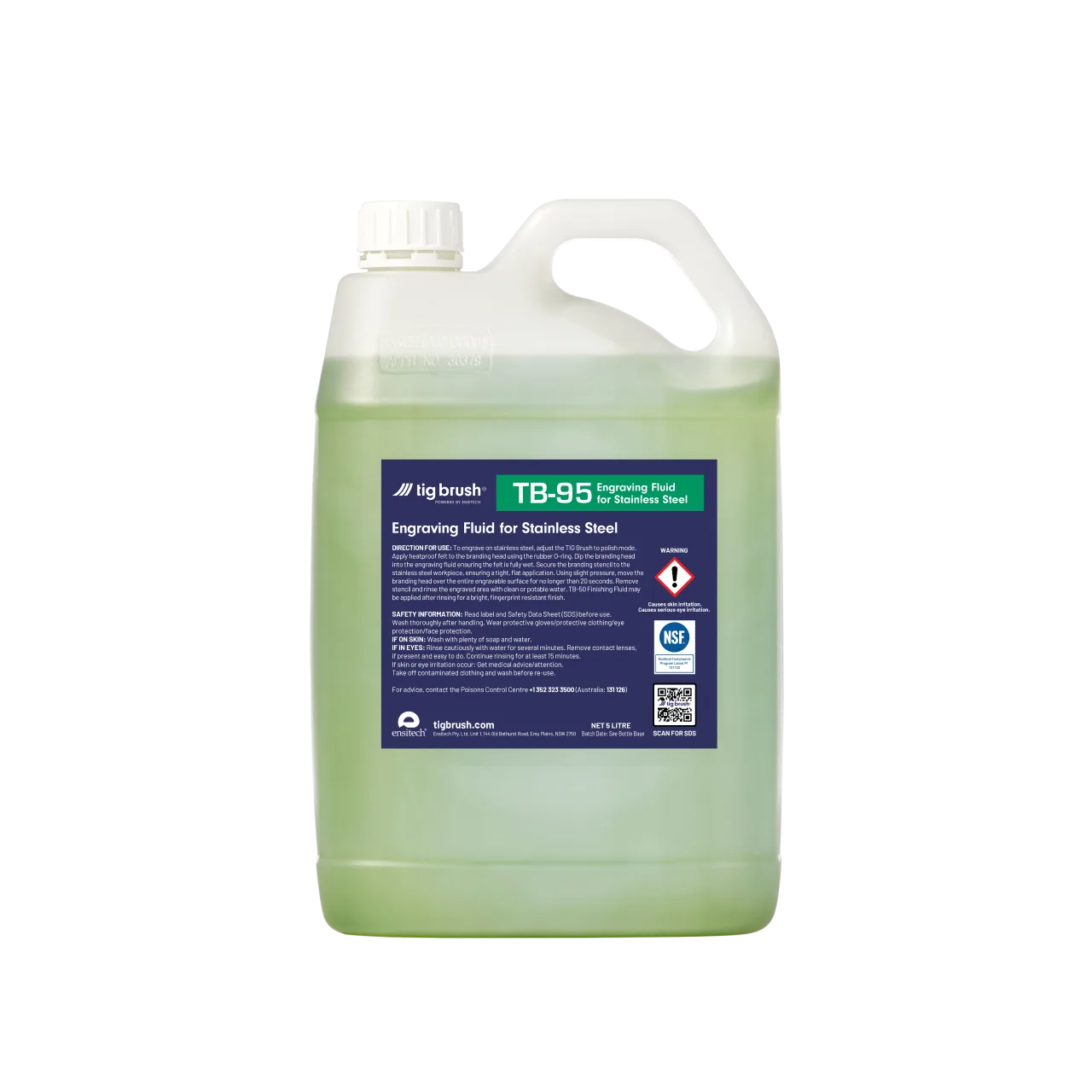 Ensitech TIG Brush TB-95 Etching Fluid (Quart)
