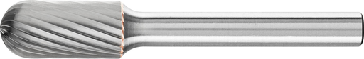 Pferd Carbide Bur - Cylind. Radius End, SGL Cut 3/8'' x 3/4'' x 1/4'' Shank - SC-3 (EDP 24421)-ShopWeldingSupplies.com