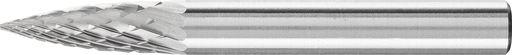Pferd Carbide Bur - Tree Shape (Pointed), DIA Cut 1/4'' x 5/8'' x 1/4'' Shank - SG-1 ( EDP 24783)-ShopWeldingSupplies.com