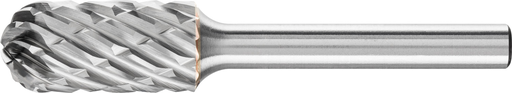 Pferd Carbide Bur - Cylind. Radius End, STEEL Cut 1/2'' x 1'' x 1/4'' Shank - SC-5 (EDP 24468)-ShopWeldingSupplies.com