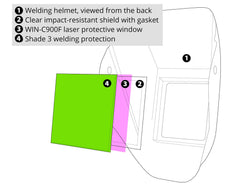 LaserWELD™ Laser Welding Helmet Shade 3 (C900W3)-ShopWeldingSupplies.com