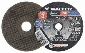 Walter 11-L 313 Cut-Off Wheel 3 x 1/16 (Box of 25)-ShopWeldingSupplies.com