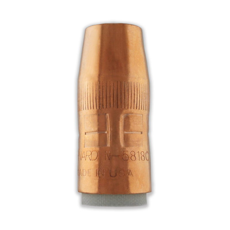Bernard Genuine N-5818C Copper Nozzle 1/8 Recess CF-ShopWeldingSupplies.com