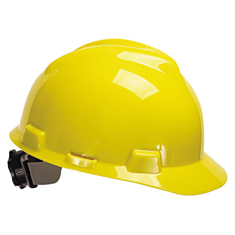 MSA V-Gard® Protective Cap Hard Hat Slotted (3 colors available)-ShopWeldingSupplies.com