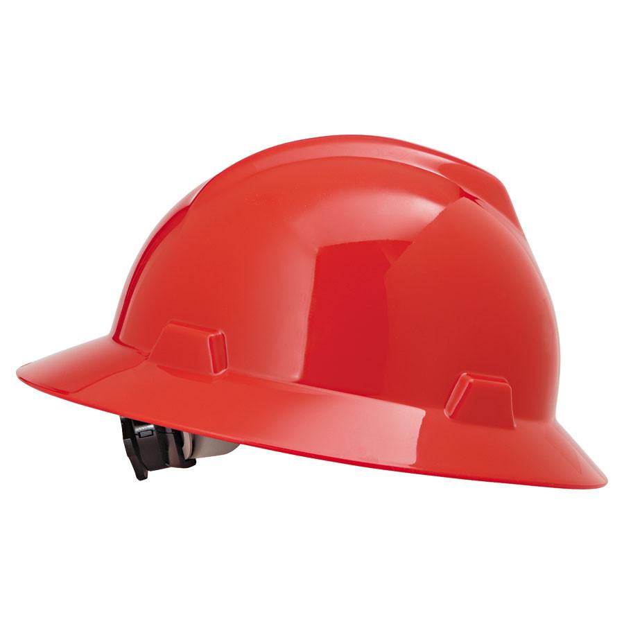 MSA V-Gard® Protective Slotted Hard Hat Cap (Multiple colors are available)-ShopWeldingSupplies.com