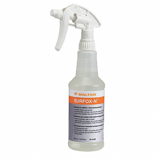 Walter 54-A 023 Cleaning/Neutralizing Solution, 500mL (Box of 12)-ShopWeldingSupplies.com
