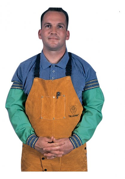 Tillman 6217 Green Flame Retardant Cotton Welding Sleeves-ShopWeldingSupplies.com