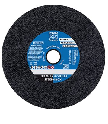 Pferd 69316 Die Grinder Wheel 3 x 1/16 24 Grit (Package of 50)-ShopWeldingSupplies.com