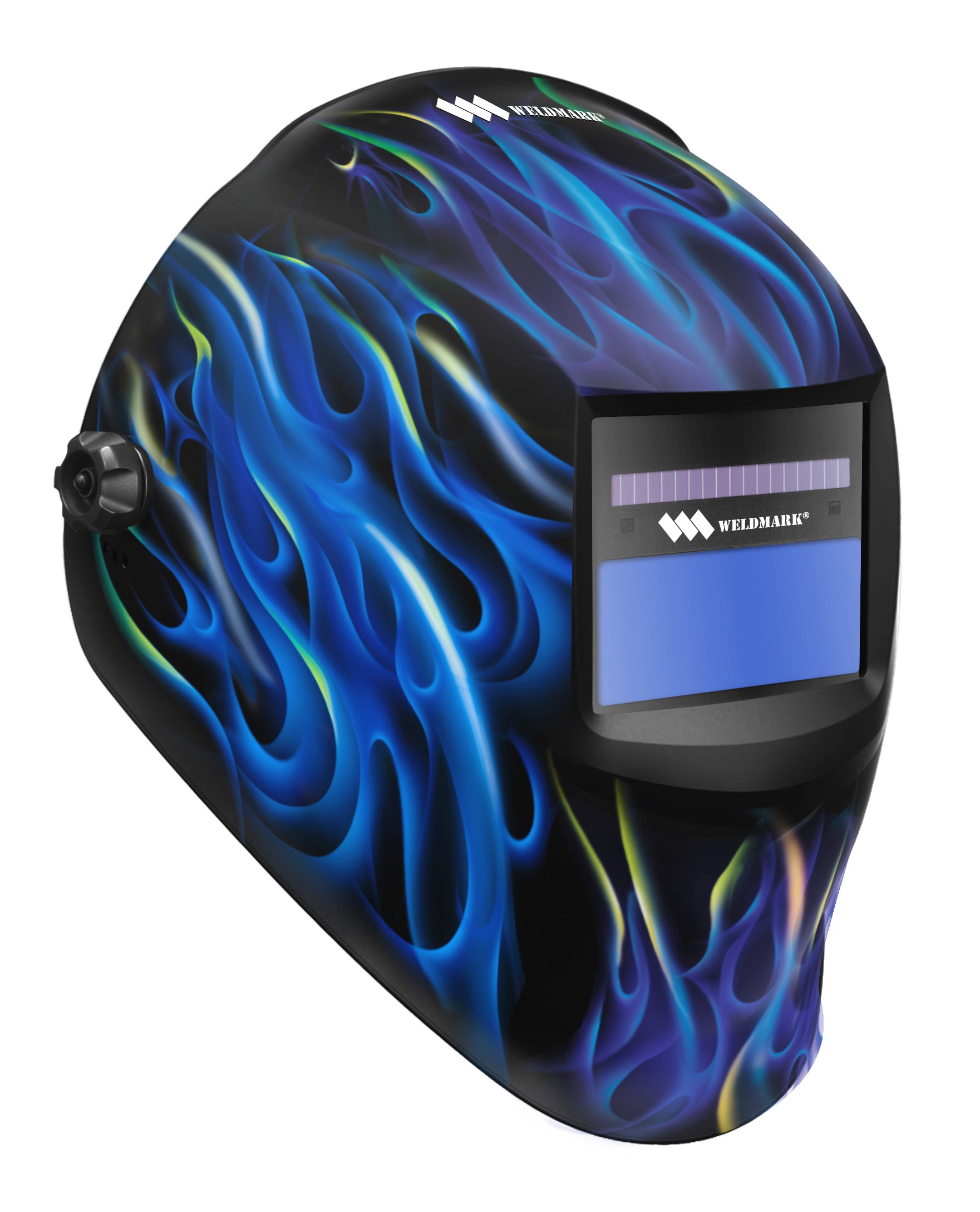 Weldmark Auto Darkening Blue Flame Welding Helmet (BF8VS9-13)-ShopWeldingSupplies.com