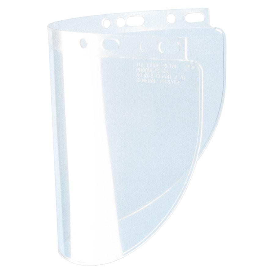 Fibre-Metal 4178 .060" 8x16-1/2" Clear Faceshield Window (Box of 12)-ShopWeldingSupplies.com