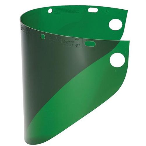 Fibre-Metal 4178 .060" 8x16-1/2" Dark Green Faceshield Window (Box of 12)-ShopWeldingSupplies.com
