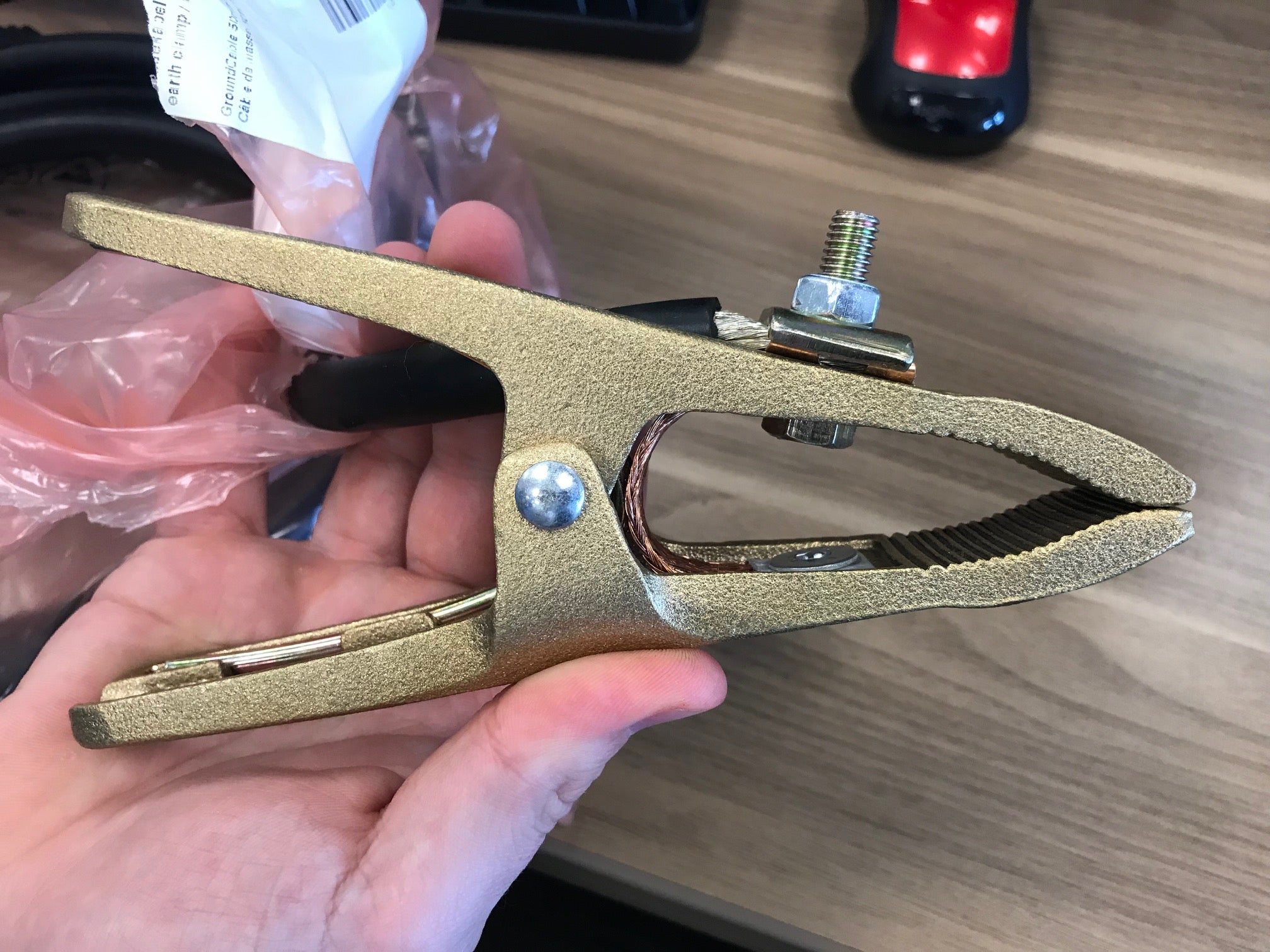 Fronius 500 Amp Heavy Duty Ground Clamp (43,0004,0161)-ShopWeldingSupplies.com