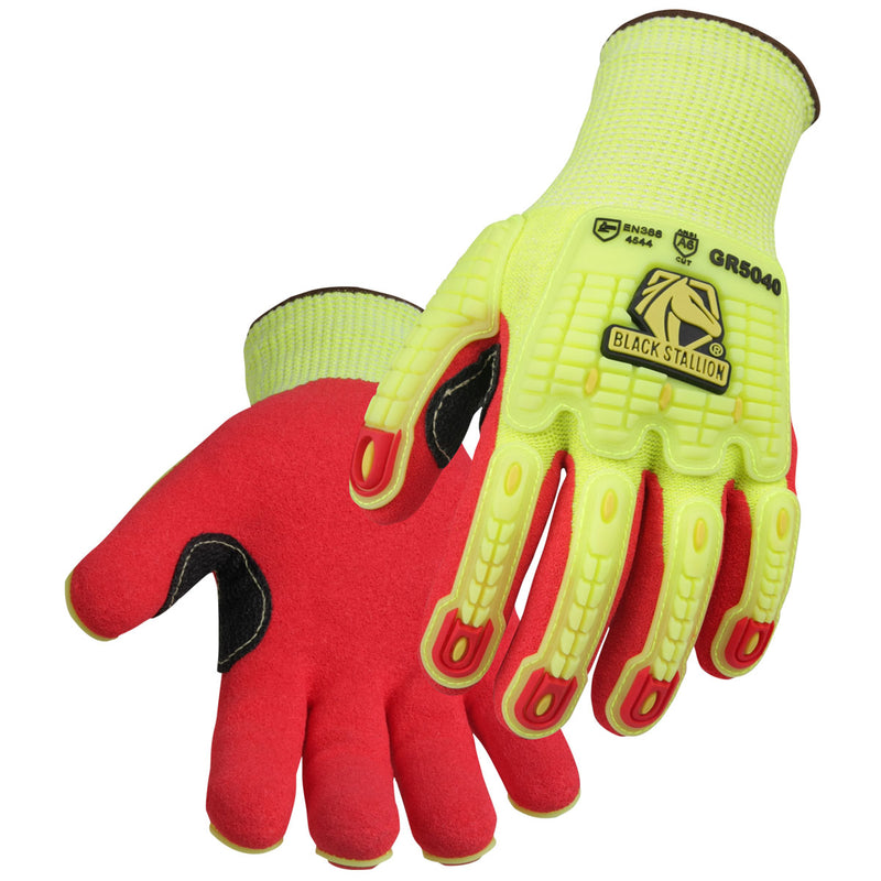 Revco AccuFlex™ A6 Cut & Impact Resistant Hi-Vis Nitrile-Coated Knit Glove-ShopWeldingSupplies.com