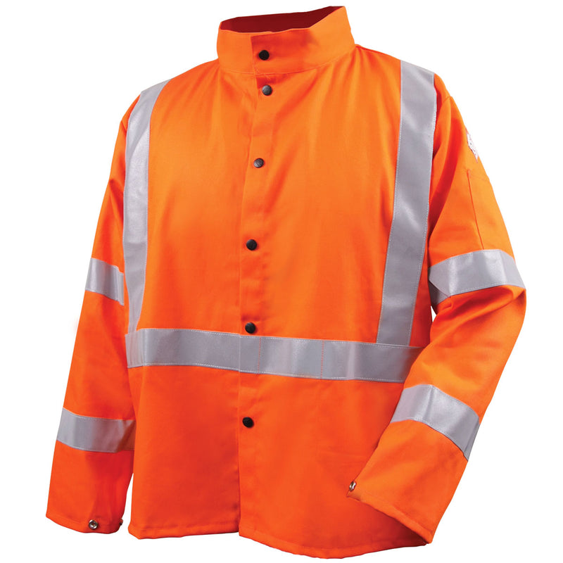 Revco Orange Safety Welding Jacket - JF1012-OR-ShopWeldingSupplies.com