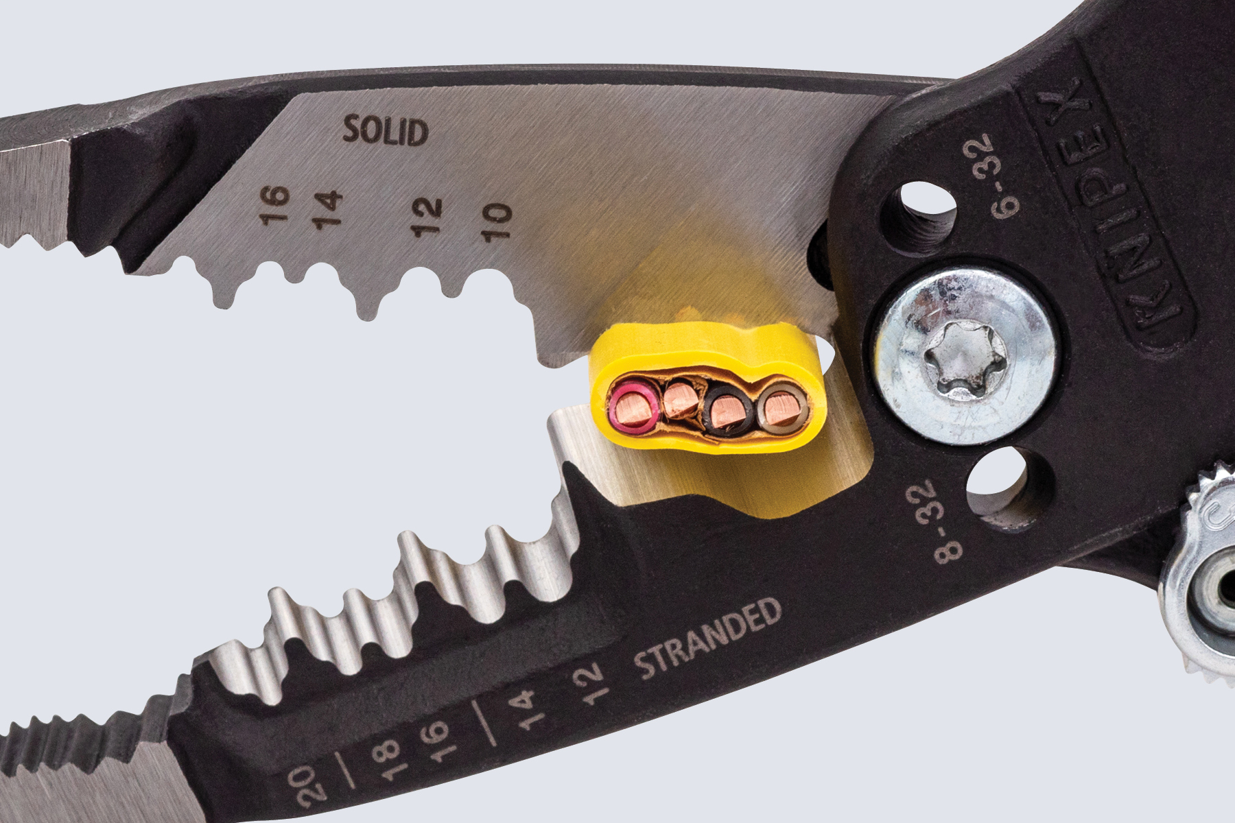 Knipex Forged Wire Strippers - Multi-Component Handle-ShopWeldingSupplies.com