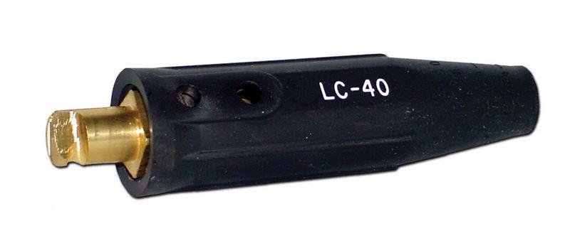Lenco LC-40 Black Male Connector-ShopWeldingSupplies.com