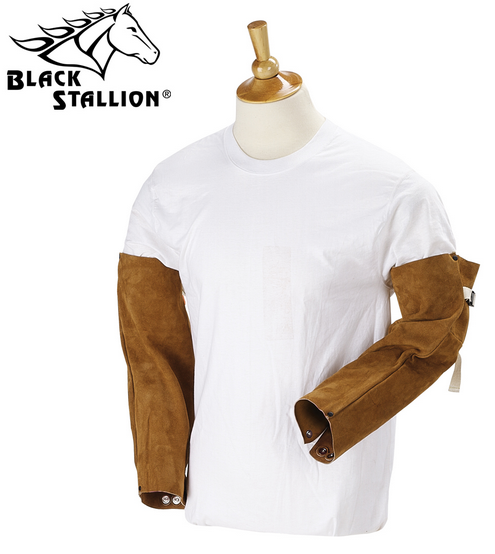 Revco 18S Split Cowhide Leather Sleeves 18"-ShopWeldingSupplies.com